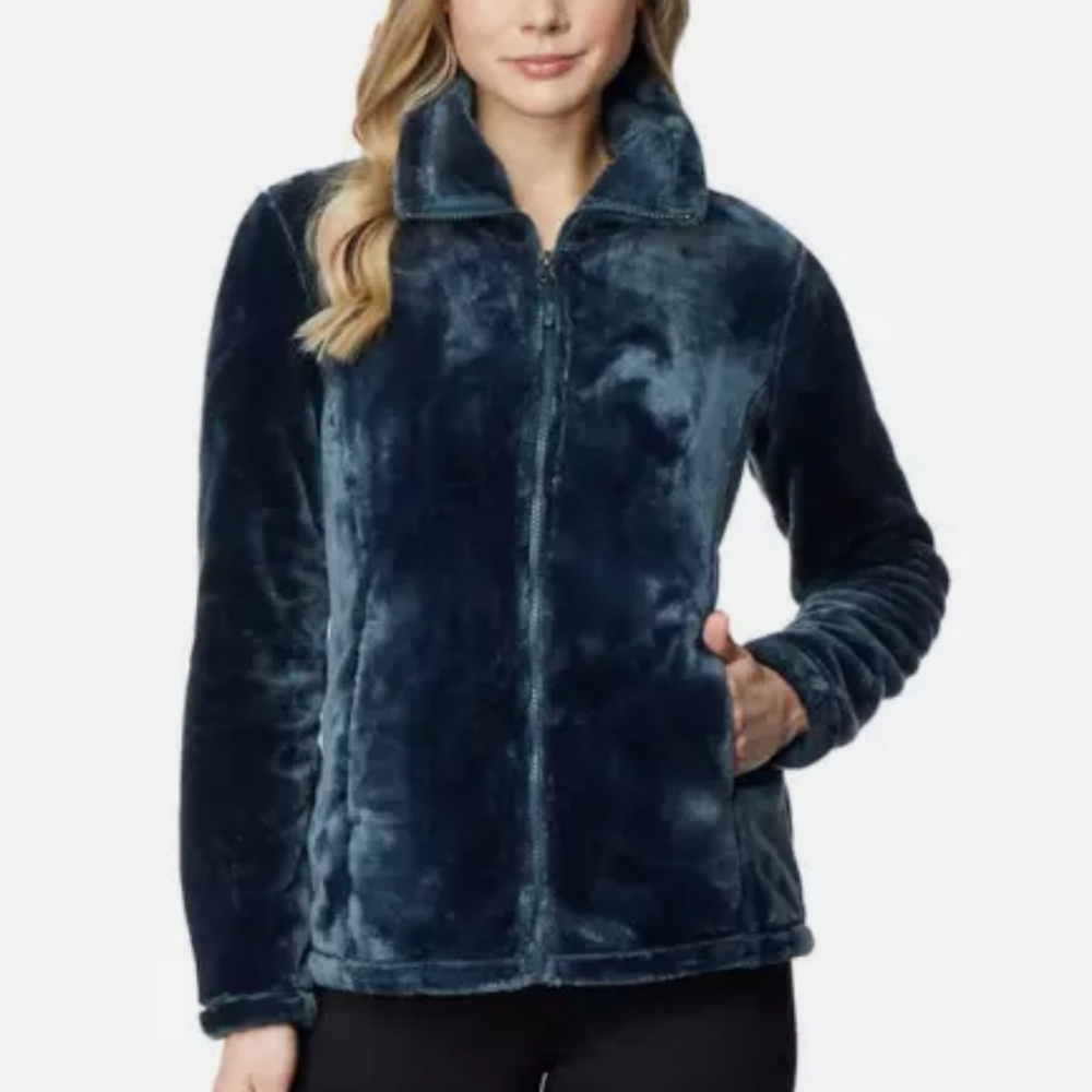 32 Degrees Heat Jacket Plush Fleece Teal size Small